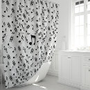 Search for music shower curtains Musical notes