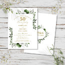 Search for gold 50th wedding anniversary invitations Floral