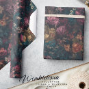 Search for dark floral wrapping paper Green