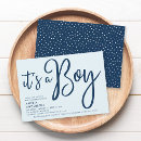 Search for trendy baby boy shower invitations It's a boy
