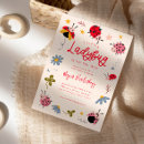 Search for ladybug baby shower invitations Floral