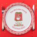 Search for ugly christmas sweater plates Tacky