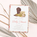 Search for cowboy boots baby shower invitations Cowgirl