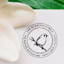 Search for bird rubber stamps Bird round family name