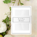 Search for black wedding invitation belly bands Minimalist