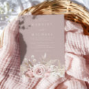 Search for elegant dusty rose wedding invitations Modern