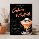 Search for costumes and cocktails invitations Boos and booze
