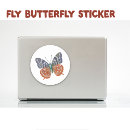Search for butterflies fly stickers Cute