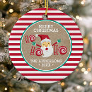 Search for peppermint christmas tree decorations Santa claus