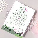 Search for golf gender reveal invitations Sport
