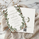 Search for pinecone wedding invitations Greenery