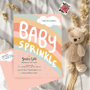 Search for rainbow baby sprinkle invitations Gender neutral