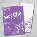 Search for womans 50th birthday invitations For her