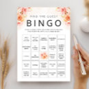 Search for elegant floral bridal shower games Bingo