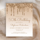 Search for glitter 50th birthday invitations Fiftieth
