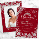 Search for red butterfly invitations Princess tiara crown