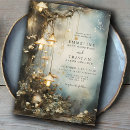 Search for enchanted forest invitations Trees flowers misty forest