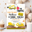 Search for dump truck birthday invitations Boy construction party