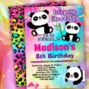 Search for panda birthday invitations Party like a panda