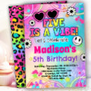 Search for girls 5th birthday invitations Five is a vibe
