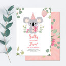 Search for koala birthday invitations Kids birthday party