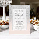 Search for pink and silver wedding invitations Pastel