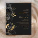 Search for dark romance invitations Black