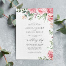 Search for pink rose wedding invitations Botanical