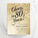 Search for 80th woman birthday invitations Elegant
