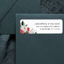 Search for winter wreath return address labels Elegant