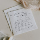 Search for fun cocktail wedding napkins Black and white