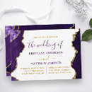 Search for purple marble invitations Purple and gold