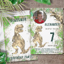 Search for t rex birthday invitations Jurassic