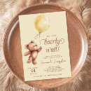 Search for yellow teddy bear invitations Balloon
