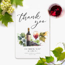 Search for wine thank you cards Watercolor