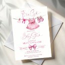 Search for pink booties baby shower invitations For her