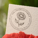 Search for sunflower rubber stamps Return address