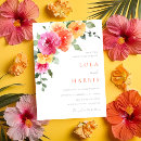 Search for pink and orange wedding invitations Colourful