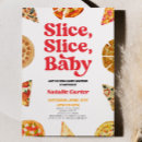 Search for red white baby shower invitations Slice slice baby