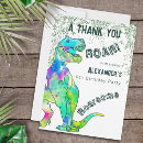 Search for dinosaur birthday thank you cards Roar