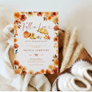 Search for autumn floral baby shower invitations Burnt orange