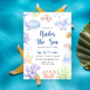 Search for crab baby shower invitations Watercolor