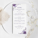 Search for purple and silver menus Floral