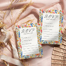 Search for multi coloured rsvp cards Colourful