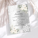 Search for silver wedding anniversary invitations Lace
