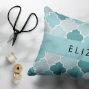 Search for blue moroccan trellis cushions Quatrefoil