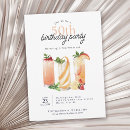 Search for cocktail 50th birthday invitations Modern