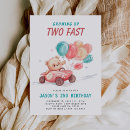 Search for race car birthday invitations 2 fast
