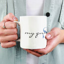 Search for blue monogrammed mugs Trendy
