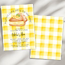 Search for cutie pie invitations Gingham plaid